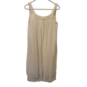 Vintage Aristocraft Babydoll Nightie Pink 2 Layer Sz Medium Soft Slippery Sexy